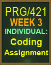 PRG421 Week 4 Coding Assignment